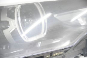Headlight front right complete BMW 5 G30 17-20 LED Corona Rings S524A with mount, sand, mount broken