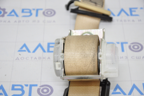 Seat belt 2nd row rear central Toyota Highlander 14-19 beige, dry-cleanable