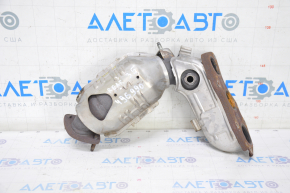 Exhaust manifold rear with catalytic converter Toyota Highlander 14-16 3.5