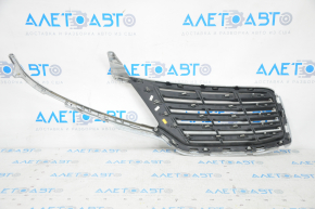 Radiator grill left Lincoln MKC 15-18 pre-restyling, with frame, sand on chrome