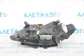 Front right headlight complete Lincoln MKC 15 - xenon, with cover and mount, sand, for polishing, cracks on the cover