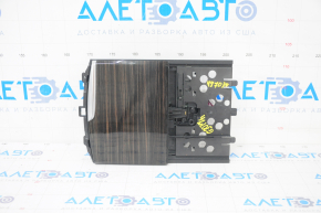 Box pocket central console BMW 5 G30 17-23 wood, with cigarette lighter and USB HUB, scratches