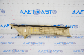 Front pillar trim upper left Toyota Highlander 14-19 beige, for dry cleaning