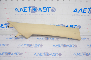 Front pillar trim upper right Toyota Highlander 14-19 beige, for dry cleaning