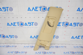 Center pillar trim upper belt right Toyota Highlander 14-19 beige, scratches