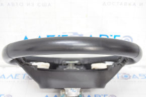 Naked steering wheel Toyota Highlander 14-19 leather, heated, black, scratches, worn