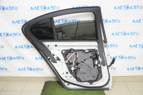 Door assembly rear left BMW 5 G30 17-23 silver A83, keyless, sand on chrome