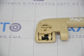 Ceiling handle rear left Toyota Highlander 14-19 beige, chips, scratches