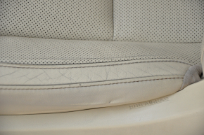 Driver's seat Toyota Highlander 14-19 with airbag, beige leather, electric, with ventilation, worn