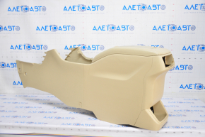 Console central armrest Toyota Highlander 14-16 beige, scratches