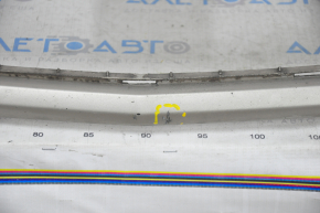 Front bumper bare Lincoln MKC 15-18 prerest, beige, broken crepe, scratches, pressed
