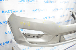 Front bumper bare Lincoln MKC 15-18 prerest, beige, broken crepe, scratches, pressed