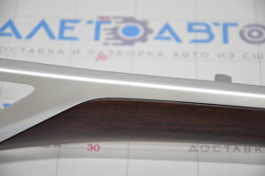 Toyota Highlander 14-19 Front Panel Trim with Wood Insert, Scratches