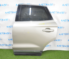Door assembly rear left Lincoln MKC 15- keyless, beige SK, dented, air in the lining