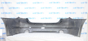 Bare rear bumper BMW 5 G30 17-20 for parking sensors, silver, pressed, crack