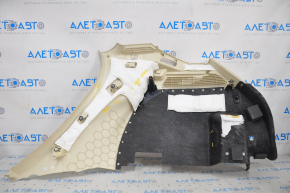 Left arch trim Lincoln MKC 15 - beige, broken crepe, whitened plastic