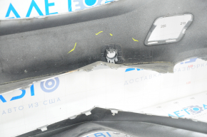 Bare front bumper BMW 5 G30 17-20 for parking sensors, silver, dented, broken mount, cracks