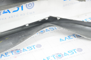 Bare front bumper BMW 5 G30 17-20 for parking sensors, silver, dented, broken mount, cracks