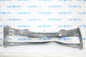 Bare front bumper BMW 5 G30 17-20 for parking sensors, silver, dented, broken mount, cracks