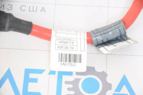 Positive battery terminal BMW 5 G30 17-23 530e hybrid trunk, with pyropatron