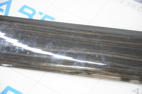 BMW 5 G30 17-23 wood grain center console trim, front, scratches