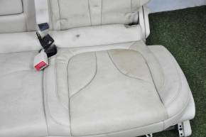 Rear row of seats 2nd row Lincoln MKC 15 - beige leather, perforation, heating, headrest not fixed, dry-cleanable