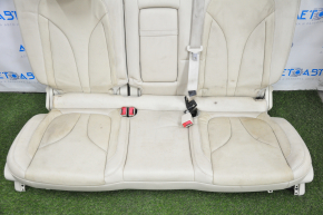 Rear row of seats 2nd row Lincoln MKC 15 - beige leather, perforation, heating, headrest not fixed, dry-cleanable