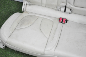 Rear row of seats 2nd row Lincoln MKC 15 - beige leather, perforation, heating, headrest not fixed, dry-cleanable