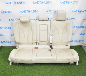 Rear row of seats 2nd row Lincoln MKC 15 - beige leather, perforation, heating, headrest not fixed, dry-cleanable