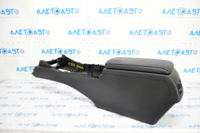 Console central armrest Lexus ES300h ES350 13-18 black, scratches, cracked leather
