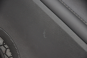 Door trim card rear right Lexus ES300h ES350 13-18 black with black insert leather, armrest leather, molding under wood gloss, scratches