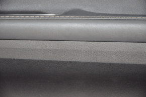 Door trim card front right Lexus ES300h ES350 13-18 black with black insert leather, armrest leather, molding under wood gloss, dents, scratch