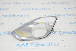 Left fog light frame Toyota Avalon 13-15 chrome, sand