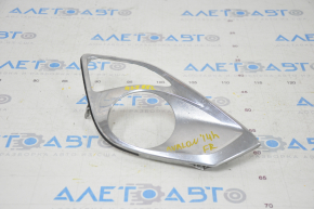 Fog light frame right Toyota Avalon 13-15 chrome, sand