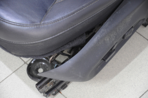 Driver's seat Jeep Compass 17- with airbag, electric, leather black, scratches, broken pad mount