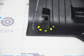 Door sill trim front right Jeep Compass 17- black, scratches, crack in fastening