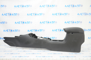Console center armrest and cup holders Jeep Compass 17-21 leather black, scratches