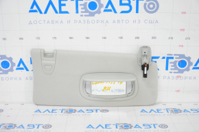 Right visor Jeep Compass 17-21 with backlight, gray, without hook