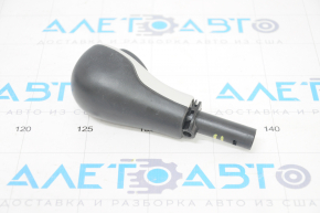 Gear knob Jeep Compass 17 - leather, gray overlay, worn