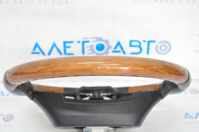 Naked steering wheel Lexus ES300h ES350 13-15 prerest, black leather, light wood, cracked leather