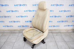 Driver's seat Lincoln MKC 15- with airbag, electric, beige leather, for dry cleaning, worn, backrest drive and cushion lift do not work