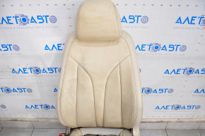 Driver's seat Lincoln MKC 15- with airbag, electric, beige leather, for dry cleaning, worn, backrest drive and cushion lift do not work