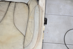 Driver's seat Lincoln MKC 15- with airbag, electric, beige leather, for dry cleaning, worn, backrest drive and cushion lift do not work