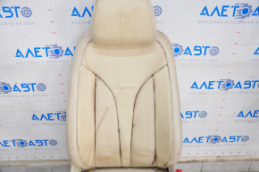 Passenger seat Lincoln MKC 15- with airbag, electric, beige leather, for dry cleaning, worn, torn, backrest drive, tilt and lift of the cushion does not work