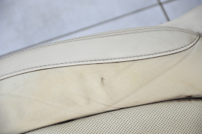 Passenger seat Lincoln MKC 15- with airbag, electric, beige leather, for dry cleaning, worn, torn, backrest drive, tilt and lift of the cushion does not work