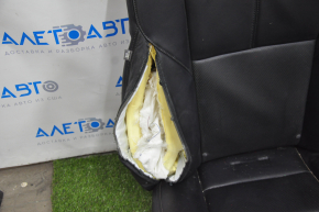 Rear row of seats 2nd row Toyota Avalon 13-18 leather black, perforation, without airbag, shot, for dry cleaning