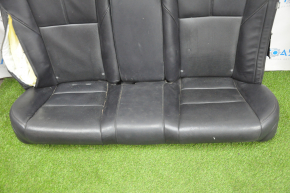 Rear row of seats 2nd row Toyota Avalon 13-18 leather black, perforation, without airbag, shot, for dry cleaning