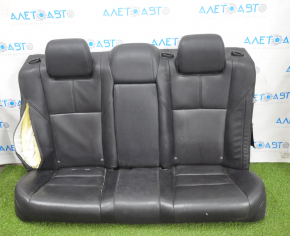 Rear row of seats 2nd row Toyota Avalon 13-18 leather black, perforation, without airbag, shot, for dry cleaning