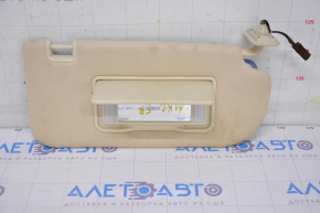 Right visor Lincoln MKC 15 - beige, with backlight, without hook, for dry cleaning