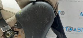 Passenger seat Honda Accord 13-15 without airbag, electric, beige leather, scuffs, dry cleaning, without seat adjustment motor